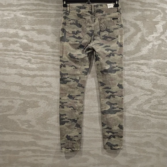 Hudson SZ 28 Green Camo Skinny Stretch Military Streetwear Casual Jeans - Picture 12 of 12